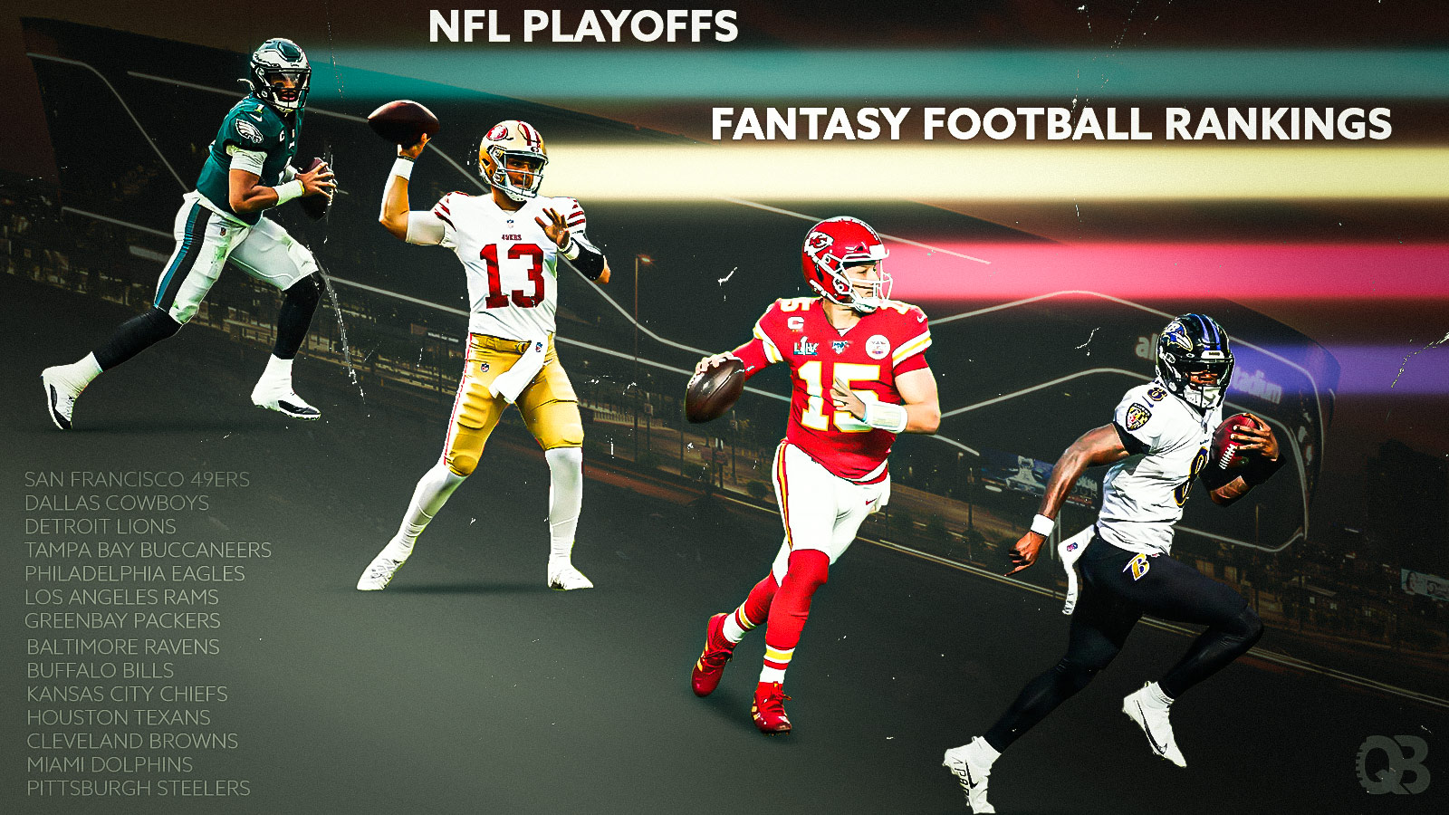 2023-2024 Playoff Fantasy Football Rankings – QB List