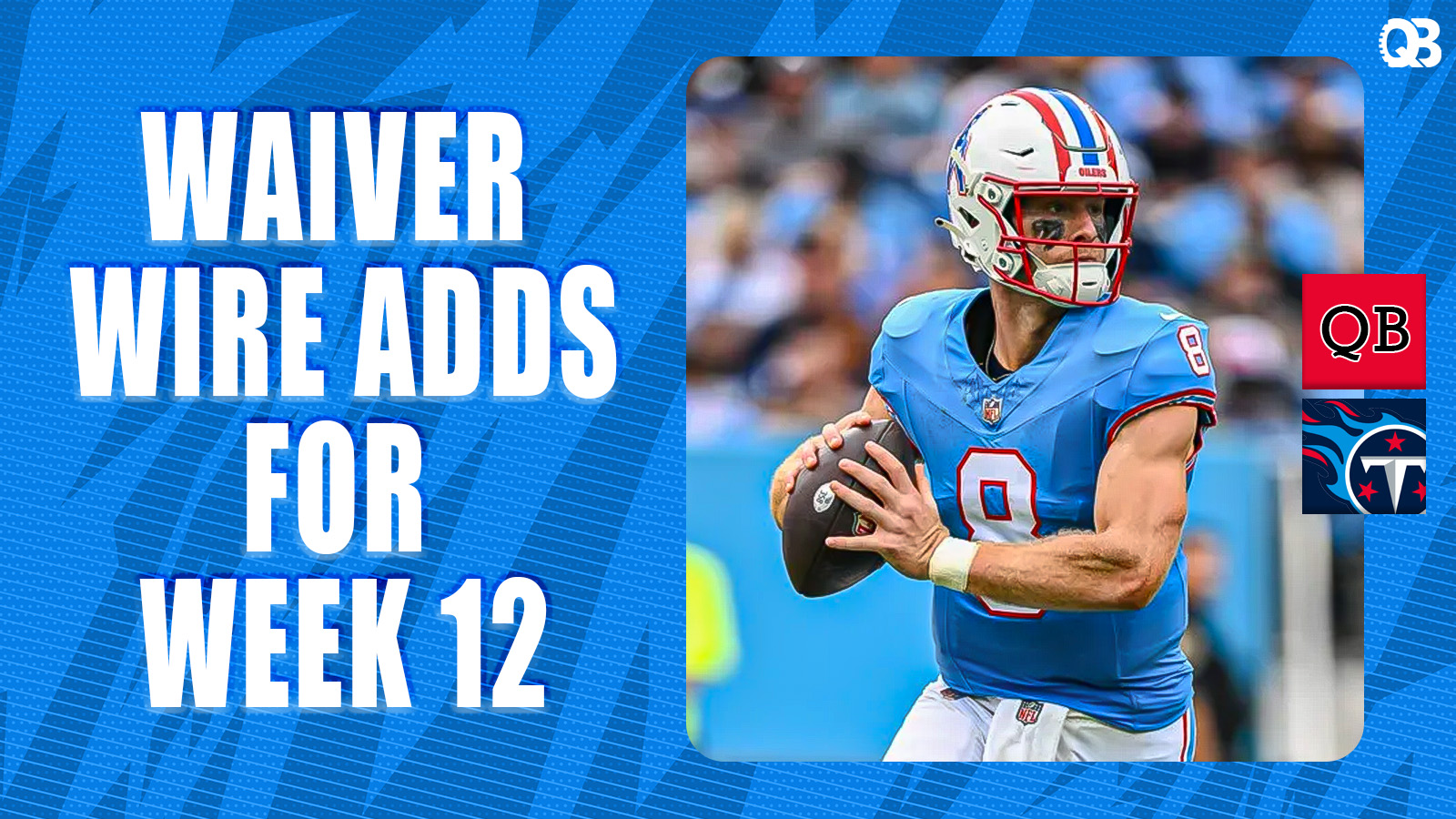 Waiver Wire Adds for Week 12 QB List
