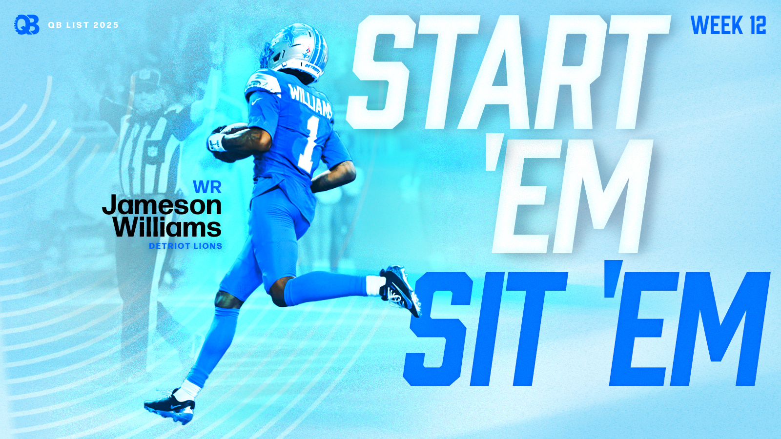 Start 'Em and Sit 'Em – Week 12 – QB List, image size:1600x900