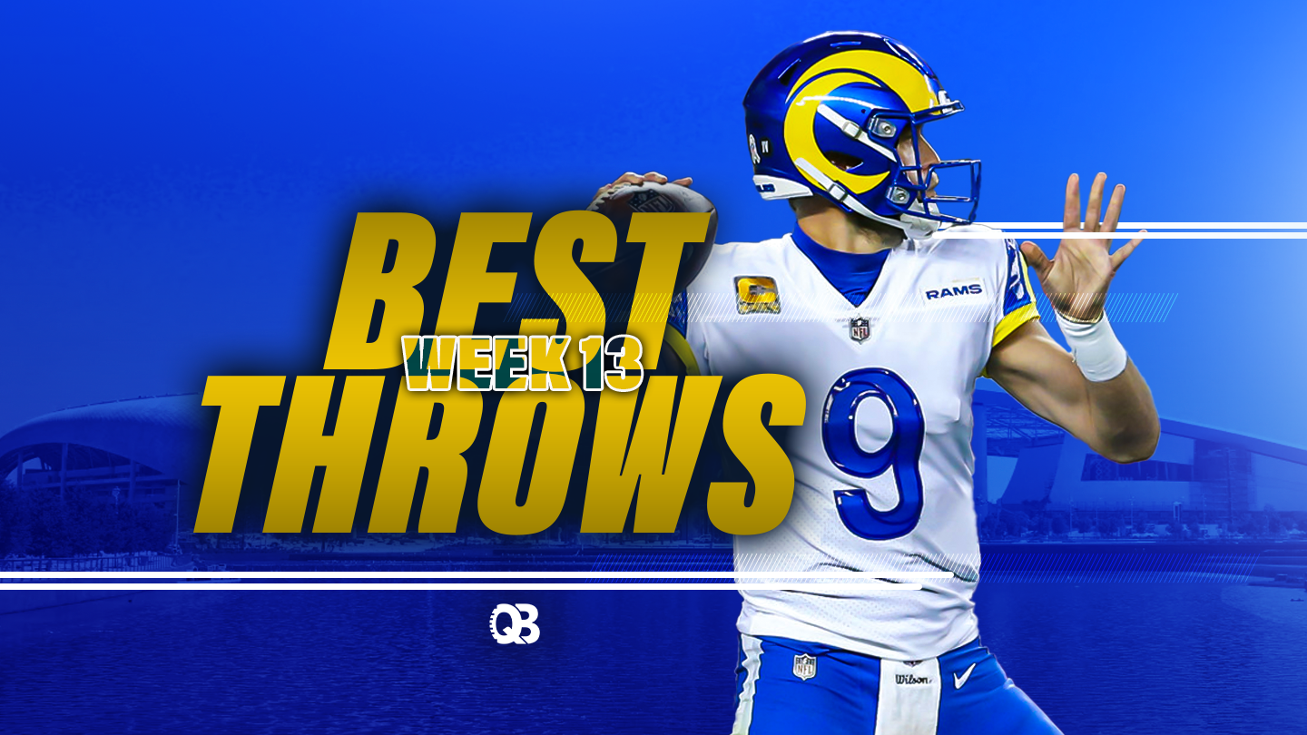 The Best QB Throws Week 13 QB List