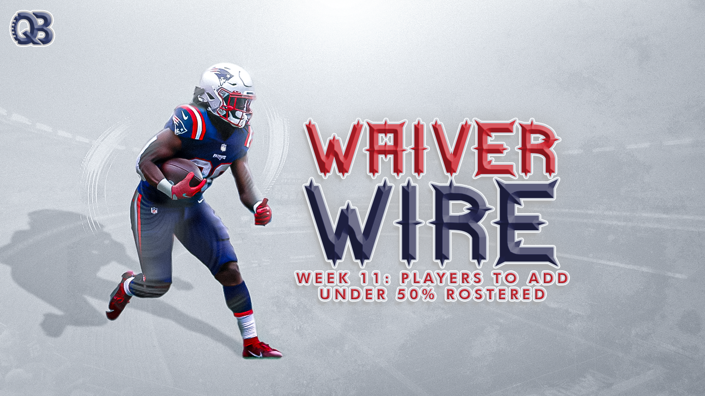 Waiver Wire Week 11 Players to Add Under 50 Rostered QB List